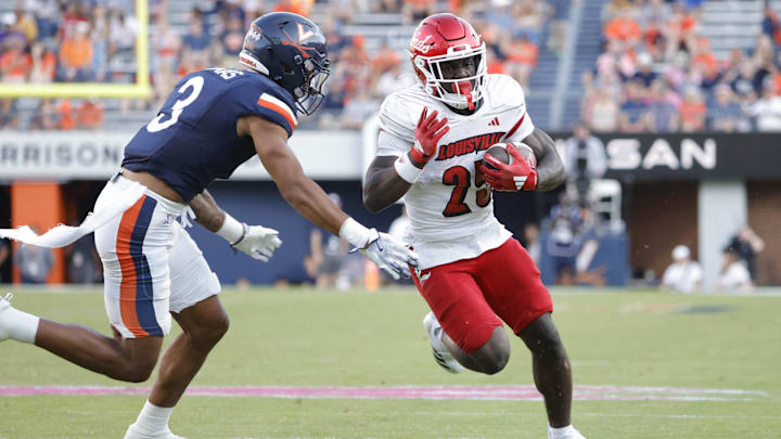 Louisville Cardinals running back Isaac Brown (25)