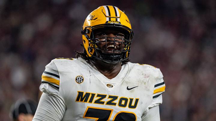 Missouri Tigers offensive lineman Armand Membou