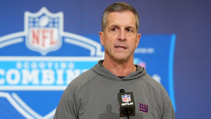 New York Giants - head coach John Harbaugh