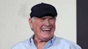 Feb 6, 2025; New Orleans, LA, USA; Terry Bradshaw at Fox Sports media day at Ernest N. Morial Convention Center.