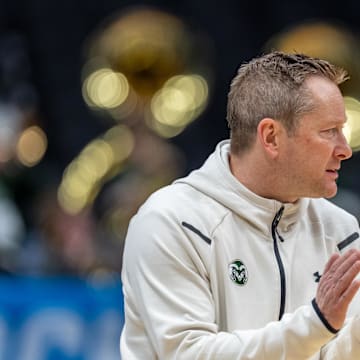 Colorado State Rams head coach Niko Medved