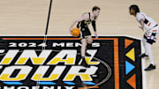 Purdue Boilermakers guard Braden Smith (3) controls the ball 