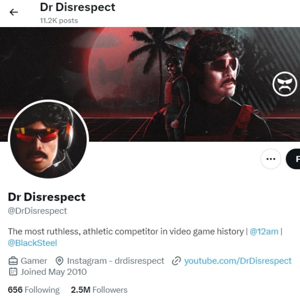 Dr Disrespect banner update