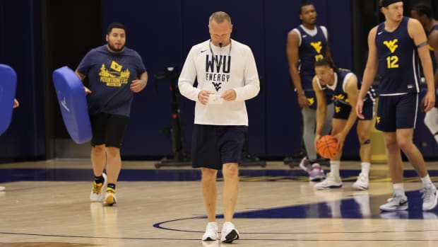 West Virginia University head coach Darian DeVries