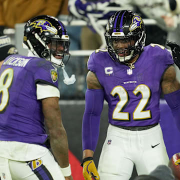 Baltimore Ravens running back Derrick Henry. 