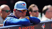 Aug 27, 2025; Toronto, Ontario, CAN; Toronto Blue Jays bench coach Don Mattingly (46) watches batting practice before a game against the Minnesota Twins at Rogers Centre. Mandatory Credit: Nick Turchiaro-Imagn Images