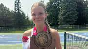 Gabriella Fleming of Cedar Rapids Xavier won her second Class 1A Iowa girls state tennis championship on Saturday.