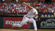 Sep 5, 2022; St. Louis, Missouri, USA;  St. Louis Cardinals starting pitcher Jack Flaherty (22) pitches against the Washington Nationals during the third inning at Busch Stadium. Mandatory Credit: Jeff Curry-USA TODAY Sports