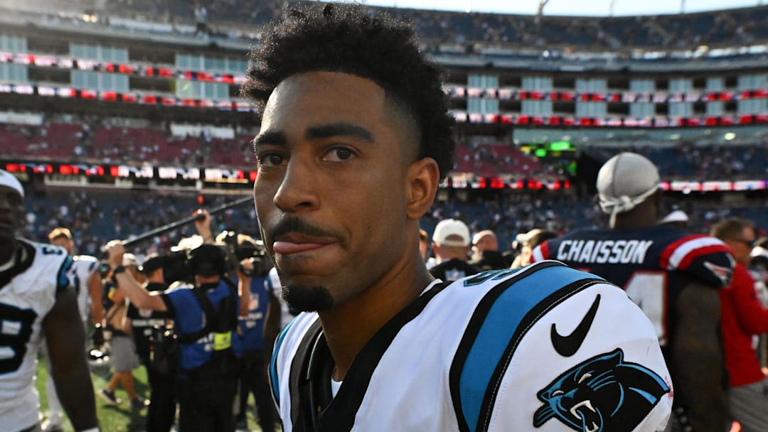 Carolina Panthers quarterback Bryce Young