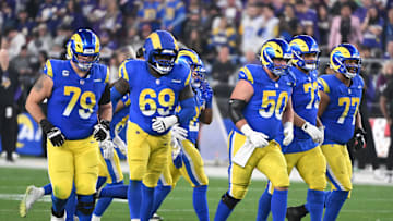 NFC Wild Card Playoffs: Los Angeles Rams Alaric Jackson, Rob Havenstein, Steve Avila, Beaux Limmer, Kevin Dotson