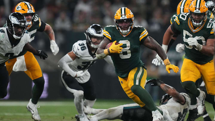 Green Bay Packers running back Josh Jacobs will attack the NFL's worst run defense against the Indianapolis Colts on Sunday.