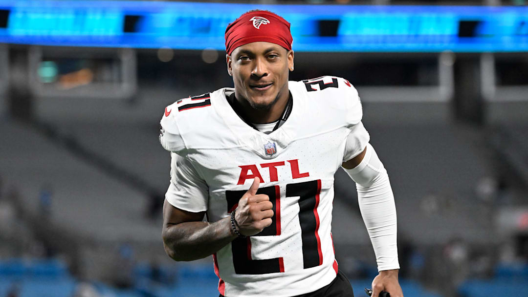 Atlanta Falcons cornerback Mike Hughes is headed for his second straight season as a starter on the outside. Atlanta Falcons cornerback Mike Hughes is headed for his second straight season as a starter on the outside.