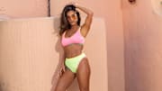Jessie James Decker in the Cupshe X JJD Sunlit Bliss Neon Bikini Set