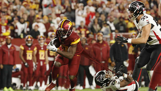 Washington Commanders receiver Olamide Zaccheaus.