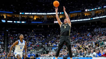 Mar 21, 2024; Pittsburgh, PA, USA; Oakland Golden Grizzlies guard Jack Gohlke (3) takes a jump shot