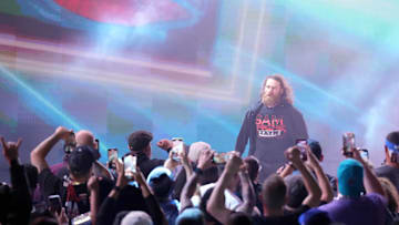 Mar 24, 2023; Las Vegas, NV, USA; Sami Zayn during WWE Smackdown at MGM Grand Garden Arena. Mandatory Credit: Joe Camporeale-Imagn Images