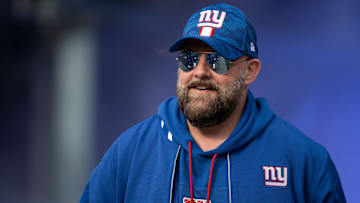 New York Giants head coach Brian Daboll walks out of the tunnel prior to the start of the a game between New York Giants and Indianapolis Colts at MetLife Stadium on Sunday, Dec. 29, 2024.