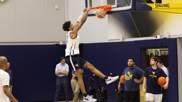 West Virginia University guard Jonathan Powell