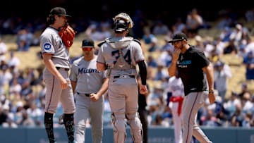 Miami Marlins v Los Angeles Dodgers