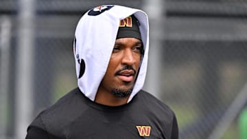 Washington Commanders quarterback Jayden Daniels
