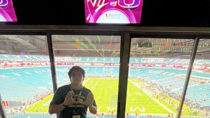 Florida 2026 3-star OL Ben Gula visits Miami.