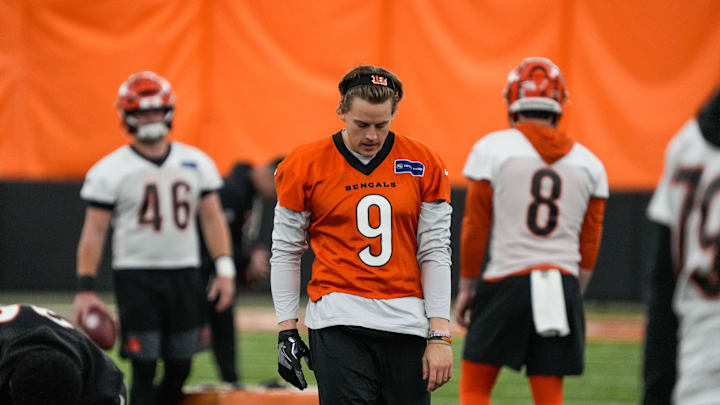 Joe Burrow returned to practice ahead after two months out with turf toe, ahead of the Bengals game vs. the Patriots.