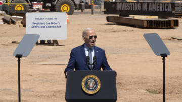 President Biden Speaks At The Intel Ocotillo Campus In Arizona