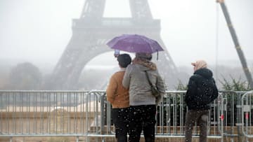 Snowfall in Paris