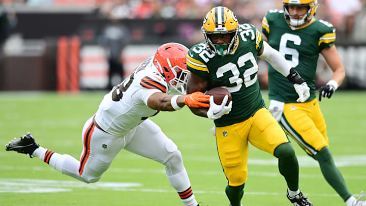 Green Bay Packers running back MarShawn Lloyd