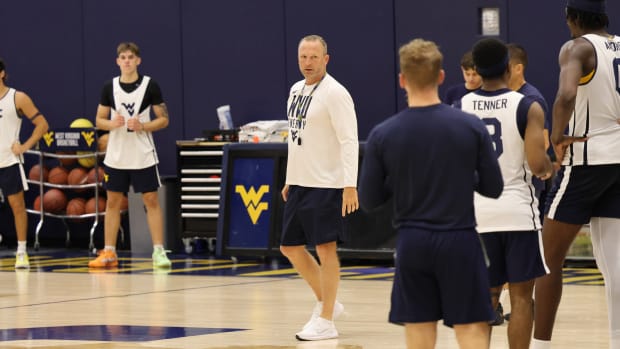 West Virginia University head coach Darian DeVries