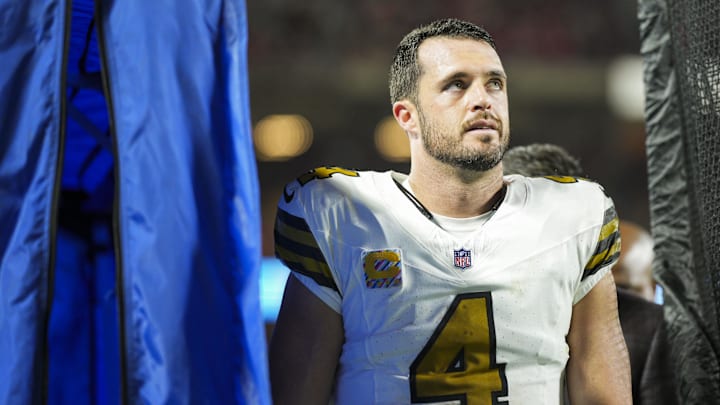 New Orleans Saints quarterback Derek Carr.