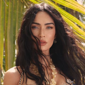 Megan Fox was photographed by Greg Swales in the Dominican Republic. Top: JÉBLANC.