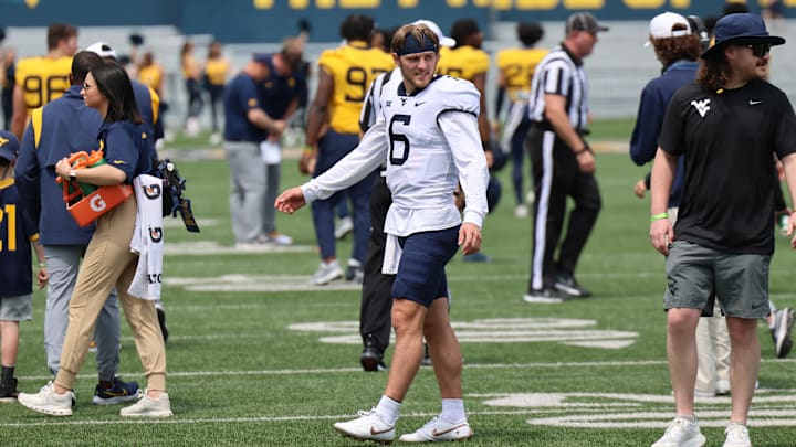 West Virginia University quarterback Garrett Greene.