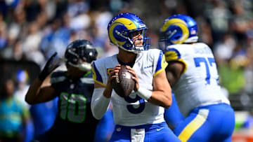 Los Angeles Rams Matthew Stafford, Alaric Jackson v Seattle Seahawks