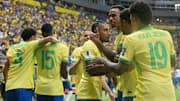 Raphinha marcou dois gols no último jogo do Brasil, contra o Peru, em Brasília (DF)