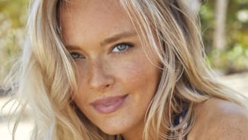 Camille Kostek was photographed by James Macari in the Dominican Republic.