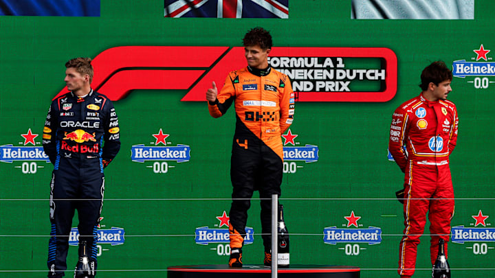 Max Verstappen, Red Bull, Lando Norris, McLaren, Charles Leclerc, Ferrari, Formula 1