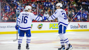 Toronto Maple Leafs right wing Mitch Marner and center Auston Matthews