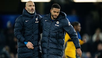 Enzo Maresca (left) has taken an alternative view of Reece James' best position