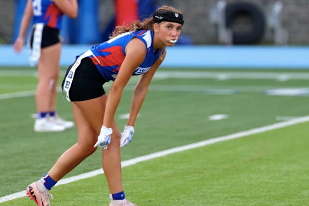 Vestavia Hills vs. Moody in Alabama Varsity high school girls flag football clash Aug. 26, 2025