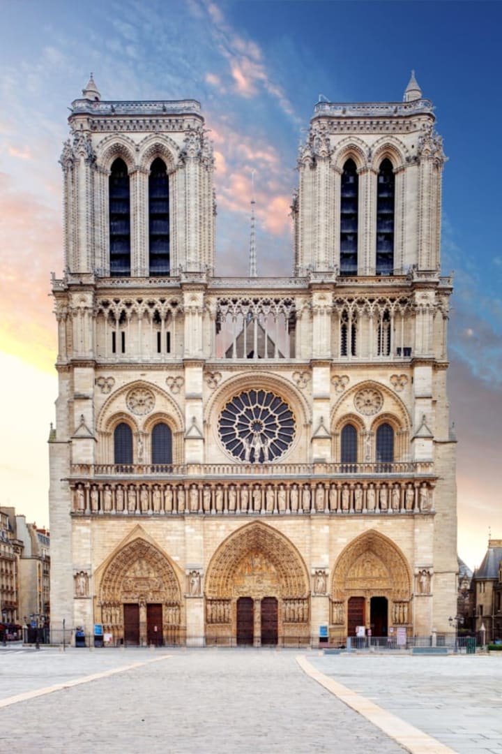 Two towers of Notre-Dame cathedral in Paris
