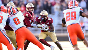 Boston College pushed Syracuse football around, dominated the line of scrimmage and used a potent rushing attack to prevail.