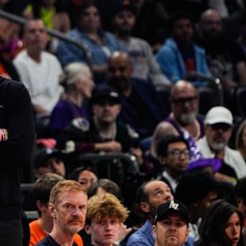 Oct 31, 2025; Phoenix, Arizona, USA; Utah Jazz head coach Will Hardy in the first half between the Phoenix Suns and the Utah Jazz at Mortgage Matchup Center. Mandatory Credit: Arianna Grainey-Imagn Images