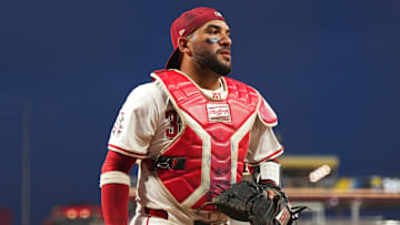 Cincinnati Reds catcher Jose Trevino