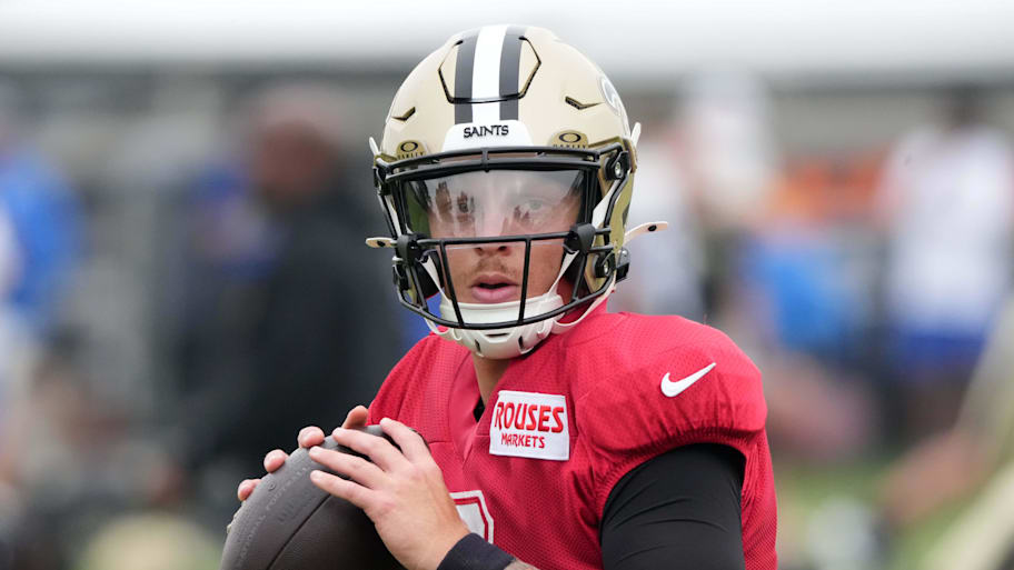 The Saints named Spencer Rattler as the starter for the final preseason game. | Kirby Lee-Imagn Images