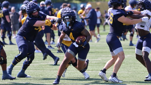 West Virginia University running back CJ Donaldson