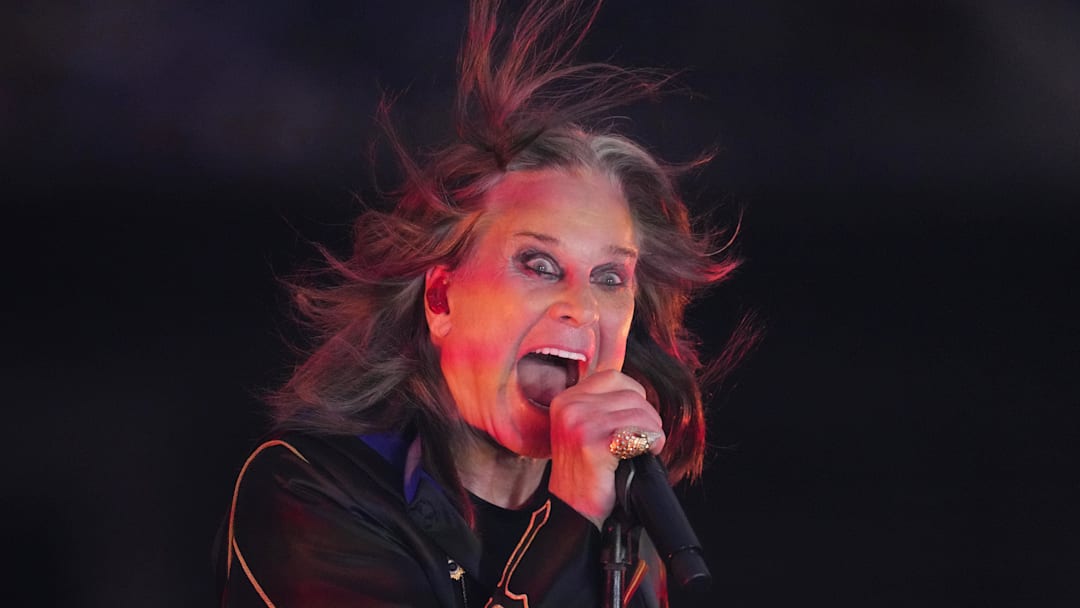 Ozzy Osbourne performs