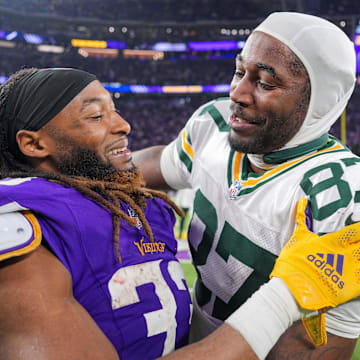 Aaron Jones and Romeo Doubs were teammates for two seasons before Jones jumped to the Vikings.