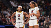Raven Johnson (left) and Bree Hall (right) have made the Final Four every season since they enrolled at South Carolina in 2021.