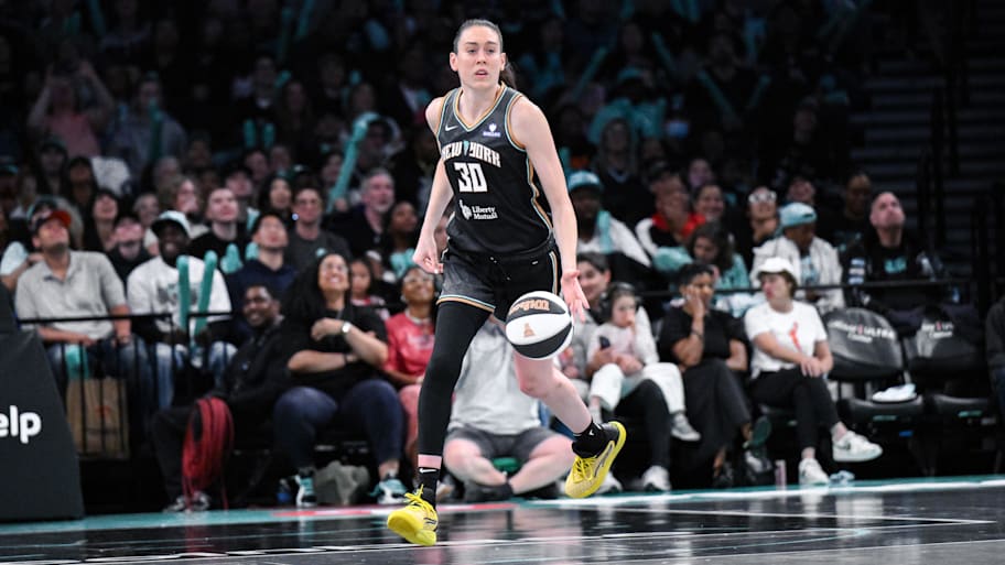 New York Liberty star Breanna Stewart is eager for her team to measure itself up against the Minnesota Lynx. | John Jones-Imagn Images